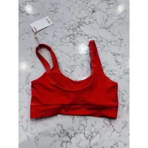 NWT Quince Sunset Orange Italian Tank Bikini Top Size XS thumbnail 4