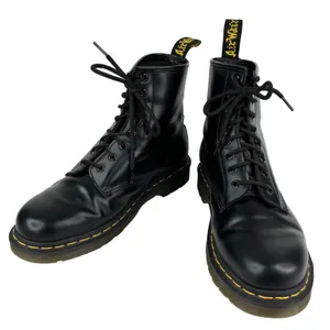 Dr. Martens 1460 Smooth Leather Black Lace Up Boots EU41 W9 M8 UK7 thumbnail 2
