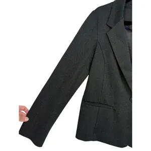 Liverpool Los Angeles Herringbone Ponte Knit Fitted Blazer Jacket Gray Sz‎ Large thumbnail 11