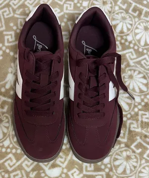 London Rag Womens Zoomer Contrasting Patchwork Chunky Sneakers Maroon NWT thumbnail 1