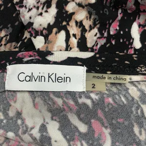 Calvin Klein Dress Sz 2 Black Multicolor Paint Splatter Artsy Graphic‎ Casual thumbnail 7