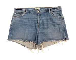 Abercrombie & Fitch The 4" Mom‎ Short High Rise Denim Size 36/22 thumbnail 1