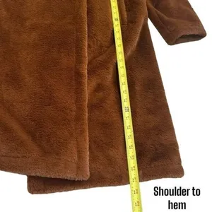 NWOT Avec Les Filles Oversized Faux Fur Coat Penny Lane Mob Wife City Chic M thumbnail 8