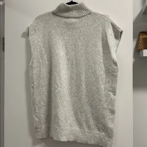 Sincerely Jules mock neck grey sweater vest thumbnail 3