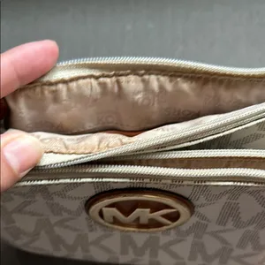 Michael Kors Cream and Brown Crossbody Bag thumbnail 3