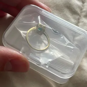 Sterling Silver Gold Ring Size 5 thumbnail 3