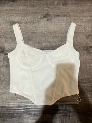PRINCESS POLLY Low Impact Bruna Top - White thumbnail 2