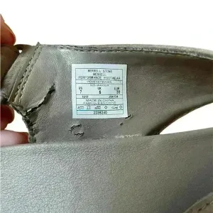 Merrell Around Town Sunvue Leather Strap Sandals in Stone Size 7‎ Comfort Shoes thumbnail 8