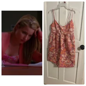 Anthropologie Pink Floral Mini Dress thumbnail 2