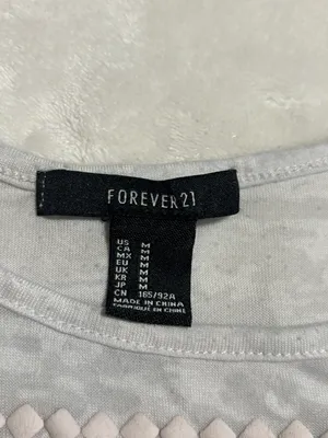 Forever 21 Geometric White Tank Top thumbnail 4