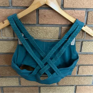 Lululemon Energy Bra Braided Sea Green Sports Bra Unpadded Size 6 thumbnail 4