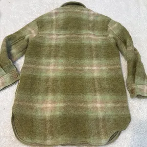Aritzia Wilfred Ganna Plaid Jacket Wool Blend Green M Preppy College Chic Glam thumbnail 2