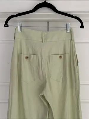 Antonio Melani High Rise Wide Leg Linen Blend Trousers NWT - size 0 thumbnail 4