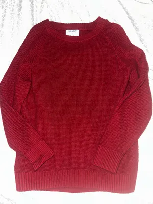 Old Navy Red Knit Sweater thumbnail 1