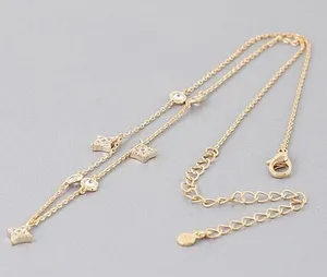 Multi Starry Sky Charms Necklace Gold thumbnail 1