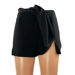 Amanda Uprichard Women's Black High Waisted Mini Skirt Skort Shorts Size XS thumbnail 4