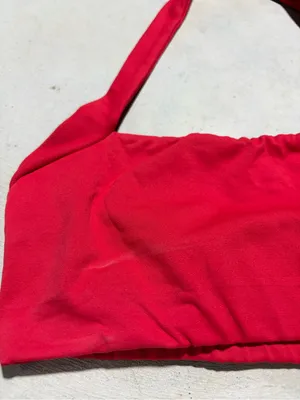 Free people intimately FP Red Halter sports bra XS/s thumbnail 2