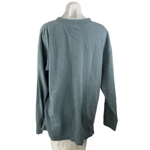 Harley Davidson Women's Blue Long Sleeve Crew Neck Henley T Shirt Tee Top Size L thumbnail 3