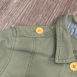 VTG 00s Hollister Co Olive Green Military Utility Jacket Size M Button Up Cotton thumbnail 6