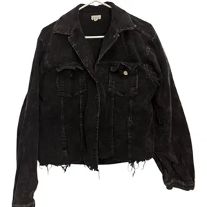 POL Black Trucker Corduroy Jean Jacket Sized L thumbnail 2