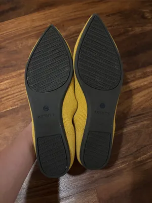 ROTHY’S The Point Flat Shoes in Marigold Yellow thumbnail 7