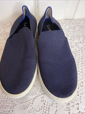 Rothy's The Original Slip-On knit blue Loafers size 8 thumbnail 5