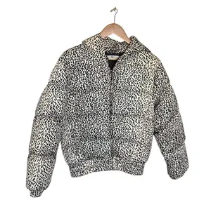 Adika Women’s Campbell Full Zip Hooded Puffer Jacket Cheetah Print Size L thumbnail 1