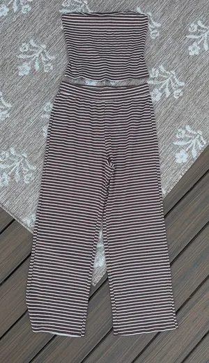 NWOT Womens Wide-Leg Bottoms in Brown and White outfit thumbnail 1