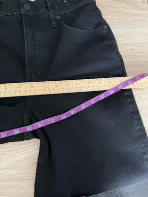 Madewell 28” Perfect Vintage Wide Leg Black Relaxed Office Work thumbnail 7