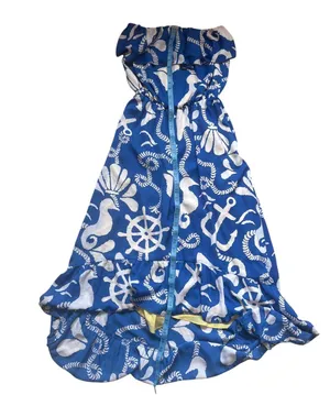 Lilly Pulitzer Dock Hopper Caldwell Dress Strapless Hi-Lo Nautical Summer Size S thumbnail 5