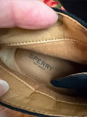 🥾🥾🥾BOGOHO🥾🥾🥾Sperry Black Suede Wedge Ankle Boots with Tan Laces-8 Med thumbnail 4