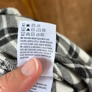 American Eagle Women's Black & White Plaid Soft Flannel Shirt Size M. NEW! thumbnail 7