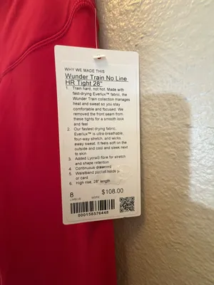 Lululemon Wunder Train No Line High Rise Tight 28” Mulberry Spark thumbnail 2