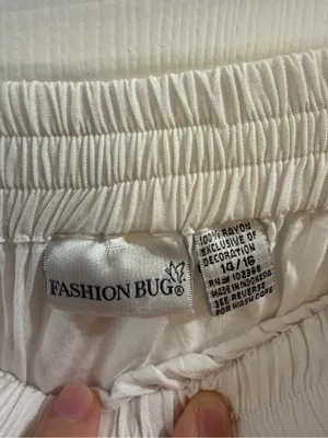 Fashion Bug White Rayon Maxi Skirt thumbnail 4