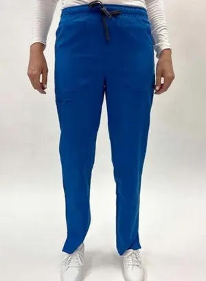 NEW Scrubology Core Women's Cargo Tapered Leg Scrub Pant Royal XS thumbnail 1