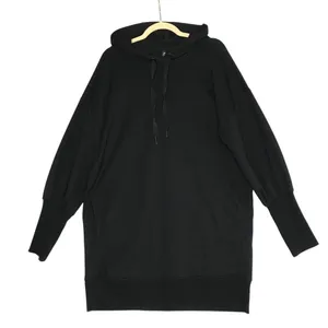 ATHLETA Mala Hoodie Mini Dress-Pullover Women L Black Athletic Versatile Travel thumbnail 5