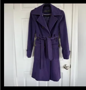 💜 Designer Luxury: Elie Tahari Loro Piana Wool Coat thumbnail 4