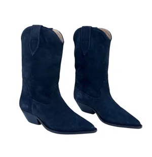 Isabel Marant Duerto 35MM Velvet Calf Leather Suede Cowboy Boots Size EU 36 US 6 thumbnail 1