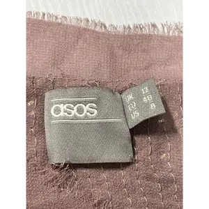 Sparkling ASOS Sequin Cami Top Pink Mauve V Neck Spaghetti‎ Strap Women size 8 thumbnail 5