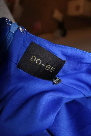 Do + Be Satin Blue Cocktail Dress thumbnail 6