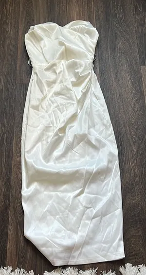 Club L White Bardot Corset MIDI Dress thumbnail 1