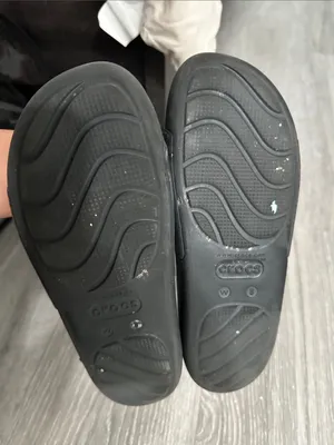 CROCS women Black Slide Sandals - Classic Single-Band Slides thumbnail 3