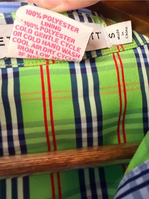 New Gretchen Scott Breezy Blouson Dress in periwinkle blue plaid size small thumbnail 5