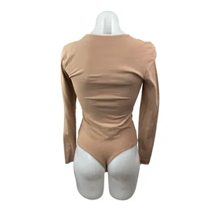 Abercrombie & Fitch Soft Matte Seamless Long Sleeve Crew Neck Bodysuit Top Sz S thumbnail 4