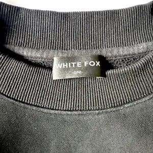 White Fox Sweater Women's S/M Black On Logo Print‎ Crew Neck Project 5 thumbnail 3