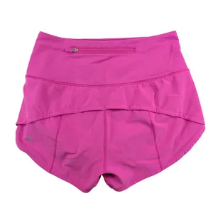 Lululemon Speed Up High Rise Lined Short 2.5" Pink Highlight Running W7BH8S Sz 2 thumbnail 2