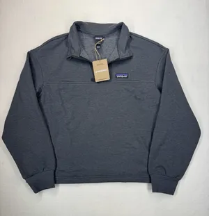 Patagonia Women's Ahnya 1/4 Zip Pullover Ink Black Small NWT thumbnail 1