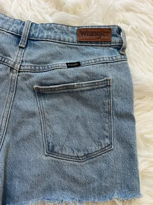 Wrangler Light Blue Mid-Rise Vintage Short thumbnail 7