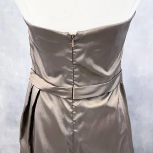 Davids Bridal Strapless Dress Womens Size 10 Brown Bridesmaid‎ Prom Dressy Gala thumbnail 6