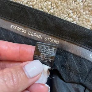 Express Black Editor Straight Leg Dress Pants 4R thumbnail 6